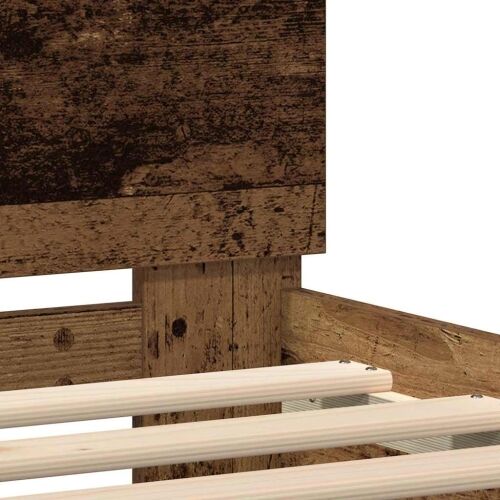 Okvir za krevet Staro drvo 140 x 200 cm Konstruirano drvo - Staro drvo 140 x 200 cm Cijena