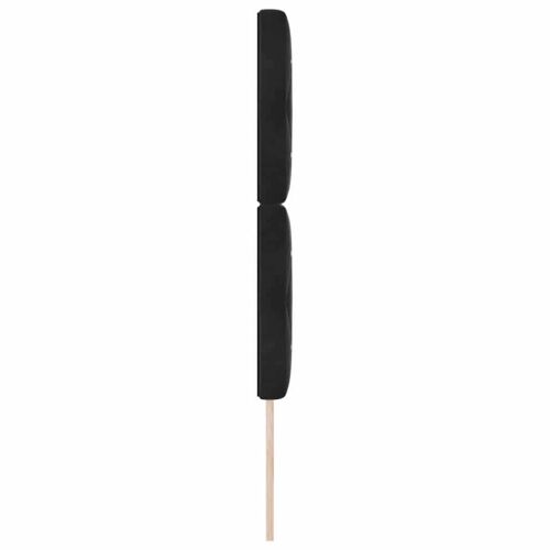 Uzglavlje Crna 80 cm Baršun - Crna 80 cm Visoki uzglavlje Cijena
