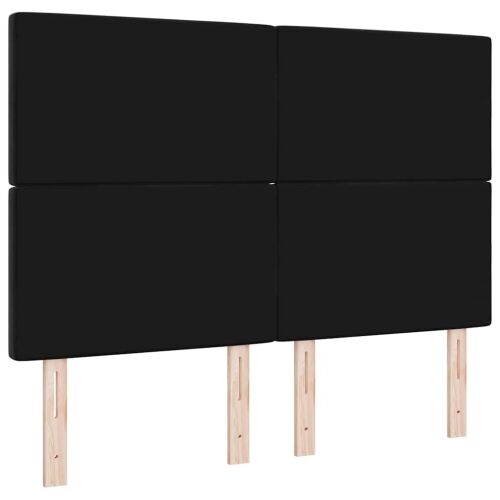 Uzglavlje Crna 144 cm Baršun - Crna 140 cm Visoki uzglavlje Cijena