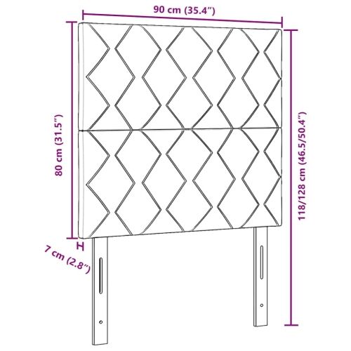 Uzglavlje Krema 90 cm tkanina - Krema 90 cm Visoki uzglavlje Cijena