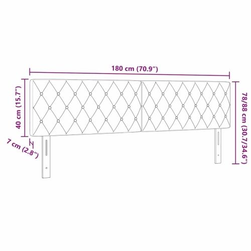 LED glava kreveta s LED trakama Svijetlo siva 180 cm Baršun - Svjetlosiva 180 cm Nizak uzglavlju Cijena