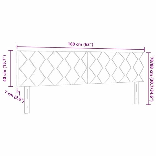 LED glava kreveta Svijetlo siva 160 cm Baršun - Svjetlosiva 160 cm Nizak uzglavlju Cijena