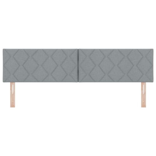 LED glava kreveta Svijetlo siva 180 cm tkanina - Svjetlosiva 180 cm Nizak uzglavlju Cijena