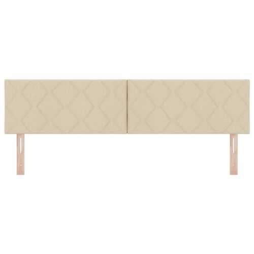LED glava kreveta Krema 180 cm tkanina - Krema 180 cm Nizak uzglavlju Cijena