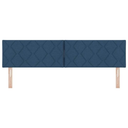 LED glava kreveta Plava 180 cm tkanina - Plava 180 cm Nizak uzglavlju Cijena