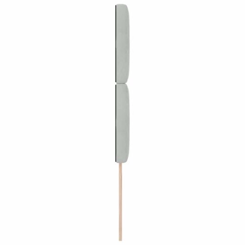 LED glava kreveta s LED trakama Svijetlo siva 80 cm Baršun - Svjetlosiva 90 cm Visoki uzglavlje Cijena