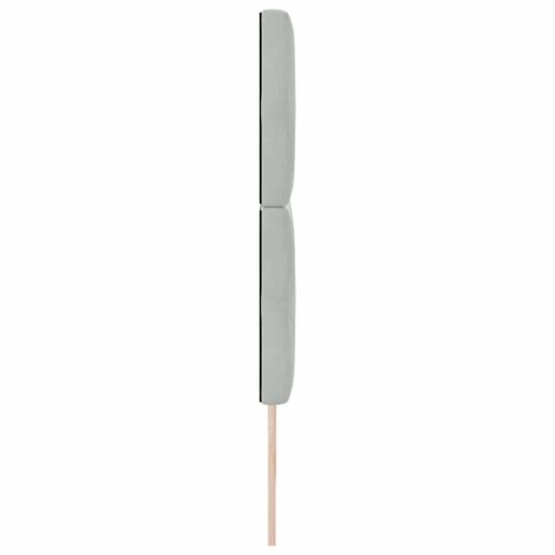 LED glava kreveta s LED trakama Svijetlo siva 180 cm Baršun - Svjetlosiva 180 cm Visoki uzglavlje Cijena