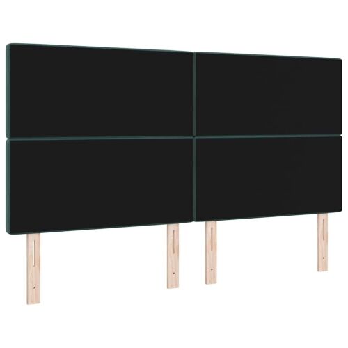 LED glava kreveta s LED trakama Tamnozelena 180 cm Baršun - Tamnozelena 180 cm Visoki uzglavlje Cijena