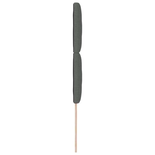 LED glava kreveta Sivi 90 cm tkanina - Tamno siva 90 cm Visoki uzglavlje Cijena