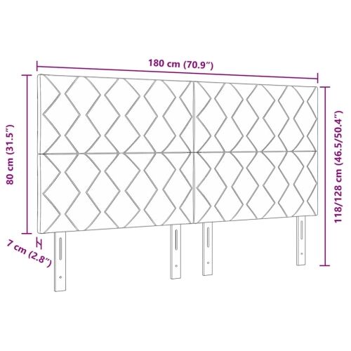 LED glava kreveta Svijetlo siva 180 cm tkanina - Svjetlosiva 180 cm Visoki uzglavlje Cijena