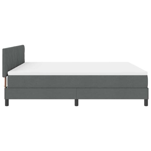 Box spring krevet Tamno siva 180 x 200 cm tkanina - Tamno siva 180 x 200 cm Dizajn s rombovima Cijena