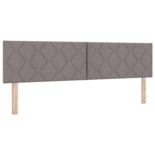 Box spring krevet Sivo-smeđa 180 x 200 cm tkanina - Sivo-smeđa 180 x 200 cm Dizajn s rombovima Cijena