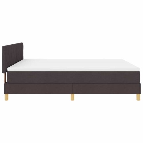 Box spring krevet Tamno smeđa 180 x 200 cm tkanina - Tamno smeđa 180 x 200 cm Dizajn s rombovima Cijena