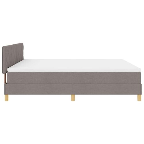 Box spring krevet Sivo-smeđa 180 x 200 cm tkanina - Sivo-smeđa 180 x 200 cm Dizajn s rombovima Cijena