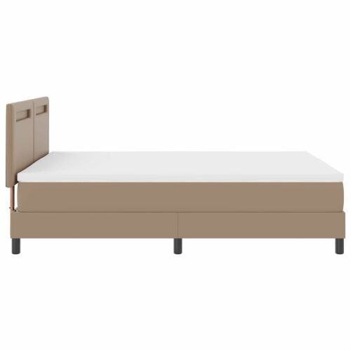 Box spring krevet s madracem Boja cappuccina 160 x 200 cm - Boja cappuccina 160 x 200 cm Jednostavan dizajn s LED Cijena