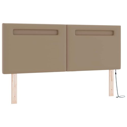 Box spring krevet s madracem Boja cappuccina 160 x 200 cm - Boja cappuccina 160 x 200 cm Jednostavan dizajn s LED Cijena