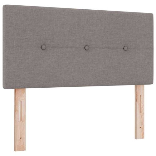 Box spring krevet Sivo-smeđa 90 x 190 cm tkanina - Sivo-smeđa 90 x 190 cm Prošiveno gumbima Cijena