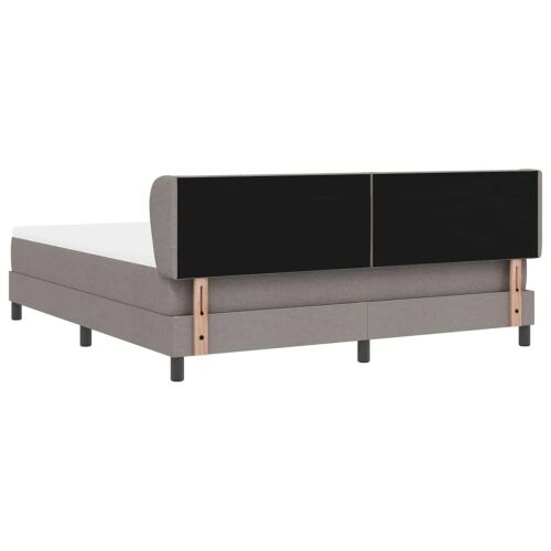 Box spring krevet Sivo-smeđa 180 x 200 cm tkanina - Sivo-smeđa 180 x 200 cm Dizajn s rombovima Cijena