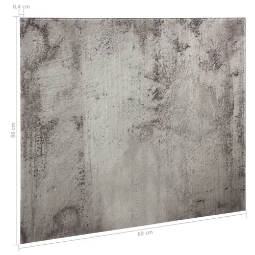 Zidna magnetna ploča od stakla 60 x 60 cm - Beton 60 x 60 cm Cijena