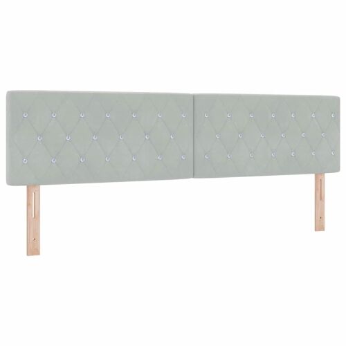 Box spring krevet Svjetlosiva 180 x 200 cm Baršun - Svjetlosiva 180 x 200 cm Kristal s dugmadima Cijena