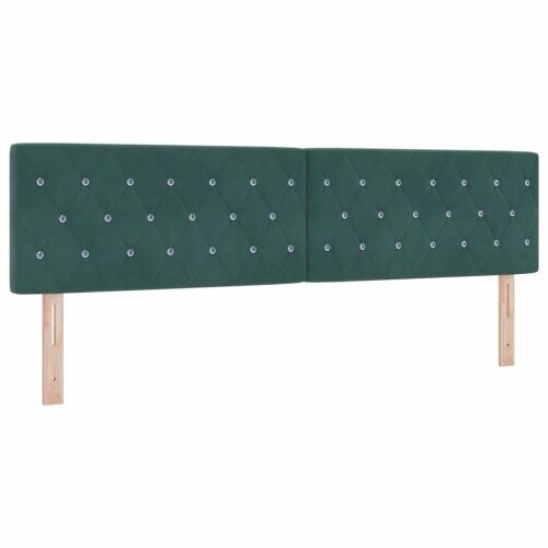 Box spring krevet Tamnozelena 180 x 200 cm Baršun - Tamnozelena 180 x 200 cm Kristal s dugmadima Cijena