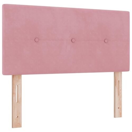 Box spring krevet Ružičasta 80 x 200 cm Baršun - Ružičasta 80 x 200 cm Prošiveno gumbima Cijena