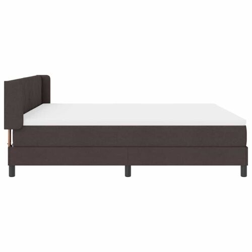 Box spring krevet Tamno smeđa 200 x 180 cm tkanina - Tamno smeđa 180 x 200 cm Dizajn s rombovima Cijena