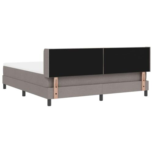 Box spring krevet Sivo-smeđa 200 x 180 cm tkanina - Sivo-smeđa 180 x 200 cm Dizajn s rombovima Cijena