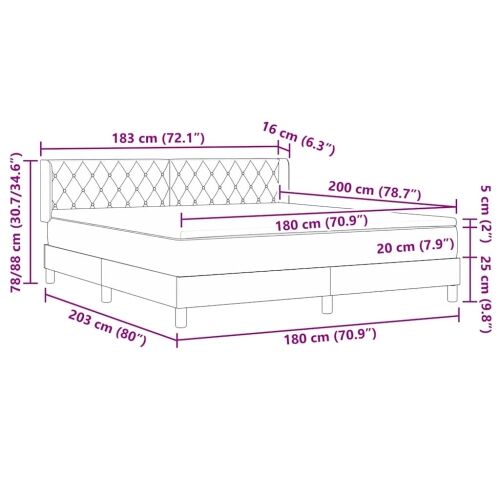Box spring krevet Svijetlo siva 200 x 180 cm Baršun - Svjetlosiva 180 x 200 cm Kristal s dugmadima Cijena