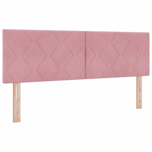 Box spring krevet Ružičasta 200 x 140 cm Baršun - Ružičasta 140 x 200 cm Dizajn s rombovima Cijena