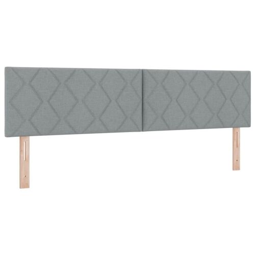 Box spring krevet Svjetlosiva 180 x 200 cm tkanina - Svjetlosiva 180 x 200 cm Dizajn s rombovima Cijena