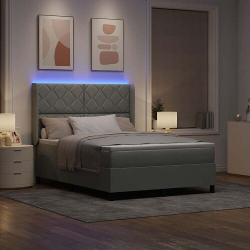 Box spring krevet Svijetlo siva 160 x 200 cm Baršun - Svjetlosiva 160 x 200 cm Dizajn s rombovima Cijena