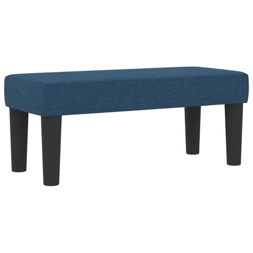 Box spring krevet s jastukom Plava 90 x 190 cm tkanina - Plava 90 x 190 cm Dizajn s rombovima Cijena