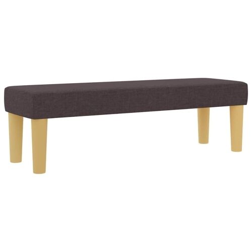 Box spring krevet Tamno smeđa 190 x 120 cm tkanina - Tamno smeđa 120 x 190 cm Prošiveno gumbima Cijena