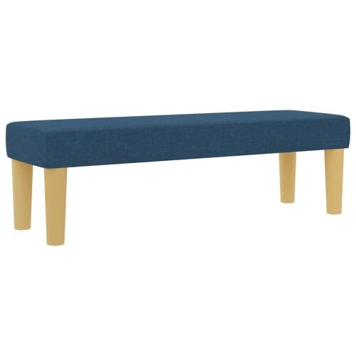 Box spring krevet s jastukom Plava 190 x 140 cm tkanina - Plava 140 x 190 cm Dizajn s rombovima Cijena
