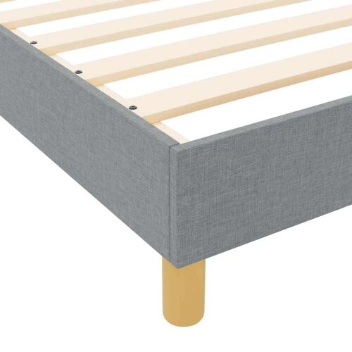 Okvir za krevet Svjetlosiva 90 x 200 cm tkanina - Svjetlosiva 90 x 200 cm Dizajn s rombovima Cijena