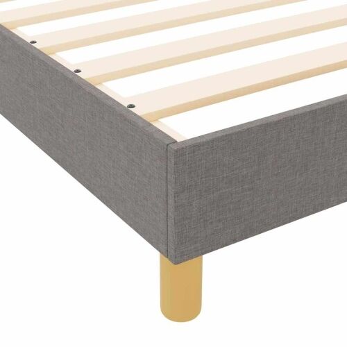 Okvir za krevet Sivo-smeđa 90 x 200 cm tkanina - Sivo-smeđa 90 x 200 cm Dizajn s rombovima Cijena