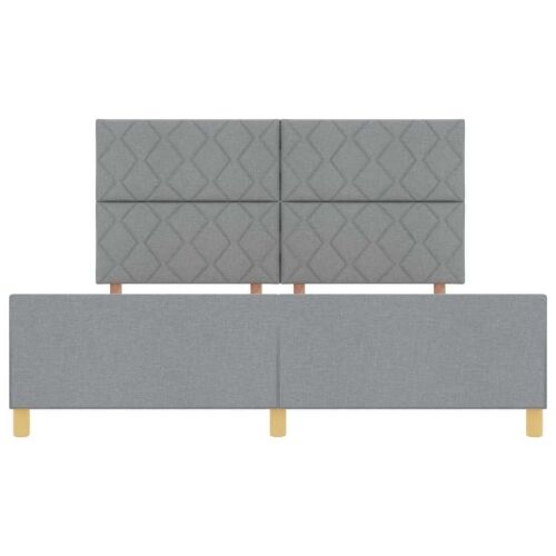 Okvir za krevet Svjetlosiva 180 x 200 cm tkanina - Svjetlosiva 180 x 200 cm Dizajn s rombovima Cijena