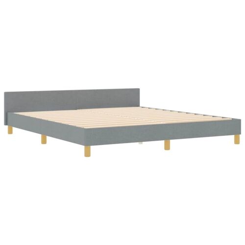Okvir za krevet Svjetlosiva 180 x 200 cm tkanina - Svjetlosiva 180 x 200 cm Dizajn s rombovima Cijena