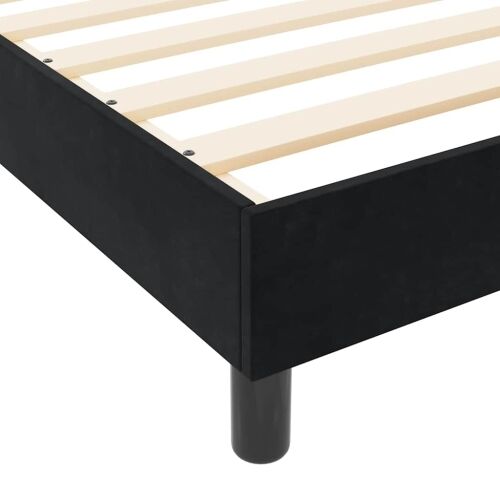 Box spring krevet s uzglavljem Crna 80 x 200 cm Baršun - Crna 80 x 200 cm Kristal s dugmadima Cijena