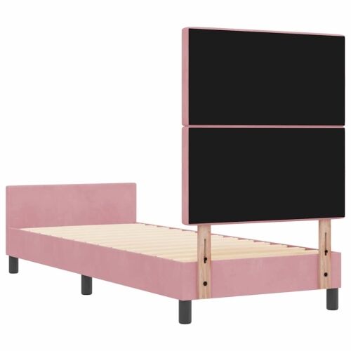 Box spring krevet Ružičasta 80 x 200 cm Baršun - Ružičasta 80 x 200 cm Kristal s dugmadima Cijena