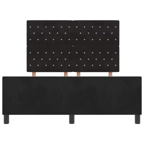 Box spring krevet s uzglavljem Crna 160 x 200 cm Baršun - Crna 160 x 200 cm Kristal s dugmadima Cijena
