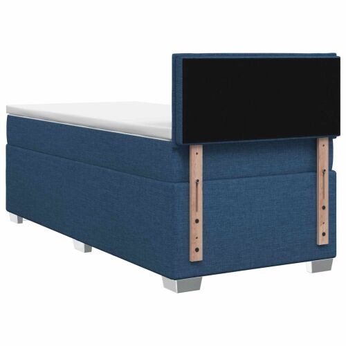 Boxspring krevet s madracem Plava 80 x 200 cm Tkanina - Plava 80 x 200 cm Dizajn s rombovima Cijena
