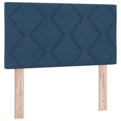 Boxspring krevet s madracem Plava 80 x 200 cm Tkanina - Plava 80 x 200 cm Dizajn s rombovima Cijena