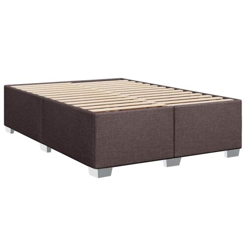 Boxspring krevet s madracem Tamno smeđa 160 x 200 cm Tkanina - Tamno smeđa 160 x 200 cm Dizajn s rombovima Cijena