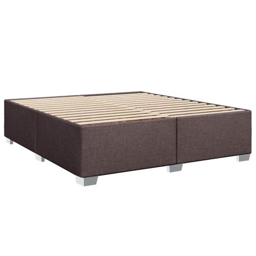 Boxspring krevet s madracem Tamno smeđa 180 x 200 cm Tkanina - Tamno smeđa 180 x 200 cm Prošiveno gumbima Cijena