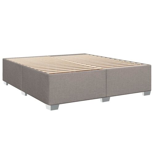 Boxspring krevet s madracem Sivosmeđa 180 x 200 cm Tkanina - Sivosmeđa 180 x 200 cm Dizajn s rombovima Cijena