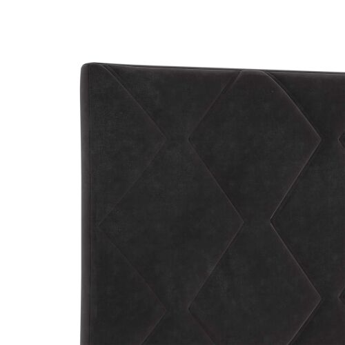 Boxspring krevet s madracem Crna 140 x 200 cm Baršun - Crna 140 x 200 cm Dizajn s rombovima Cijena