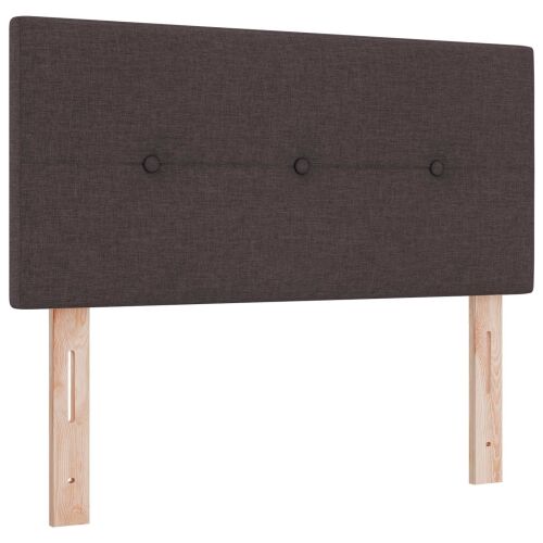 Boxspring krevet s madracem Tamno smeđa 90 x 190 cm Tkanina - Tamno smeđa 90 x 190 cm Prošiveno gumbima Cijena