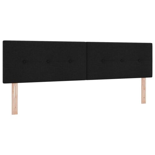 Boxspring krevet s madracem Crna 180 x 200 cm Tkanina - Crna 180 x 200 cm Prošiveno gumbima Cijena